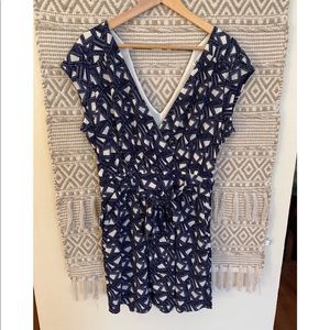 DR2 Blue and White Dress